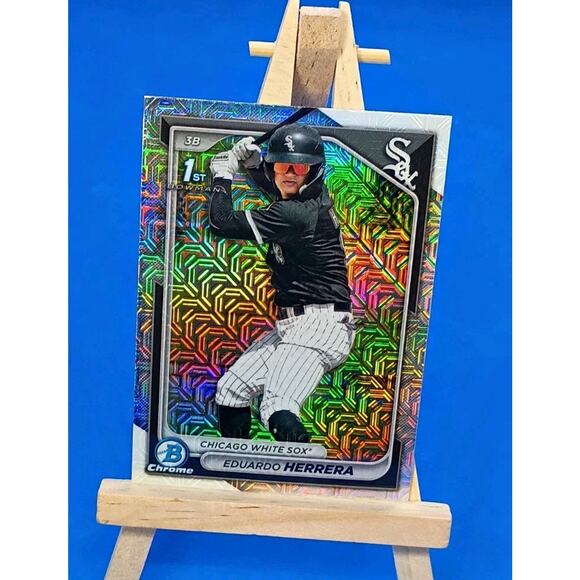 2024 Bowman Chrome - Prospects Eduardo Herrera #BCP-228 Mojo Refractor (RC) - Picture 3 of 6